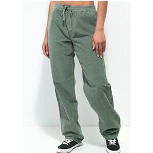 Empyre Jessie Sage Corduroy Elastic Waist Skate Pants in Size M